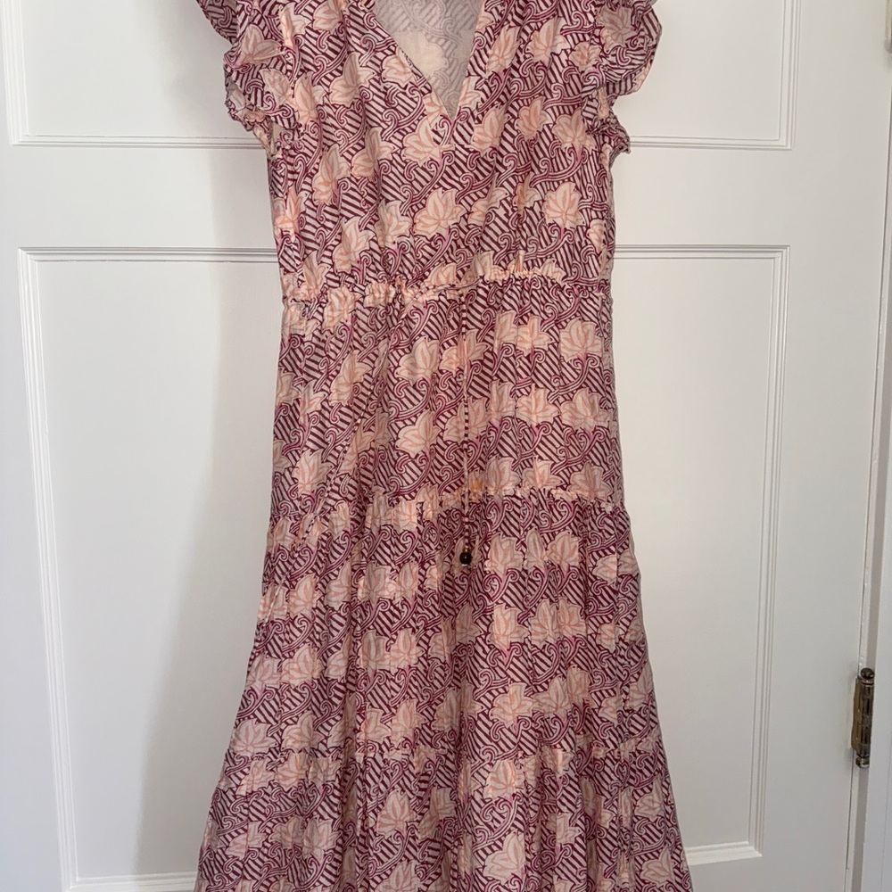 Elegant Pink Patterned Dress